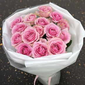 Букет из 15 пудровых роз (70 см) в Электрогорске