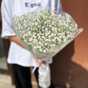 Букет из 5 белых гипсофил в Электрогорске
