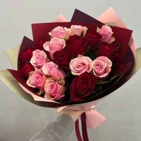 Букет "Вечность" из 17 роз кения (40 см) в Электрогорске