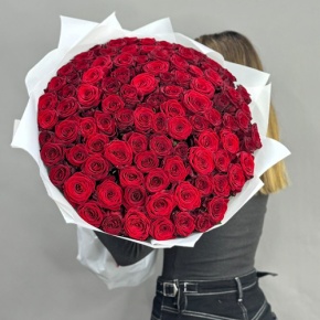 Букет 101 красная роза (60 см) в Электрогорске
