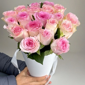 Букет из 21 розы Кения в конусе в Электрогорске