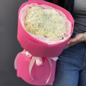 Букет "Гламур" из гортензии и диантусов в Электрогорске