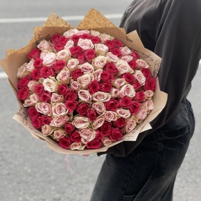 Букет "Амурный" из 101 розы (40 см) в Электрогорске