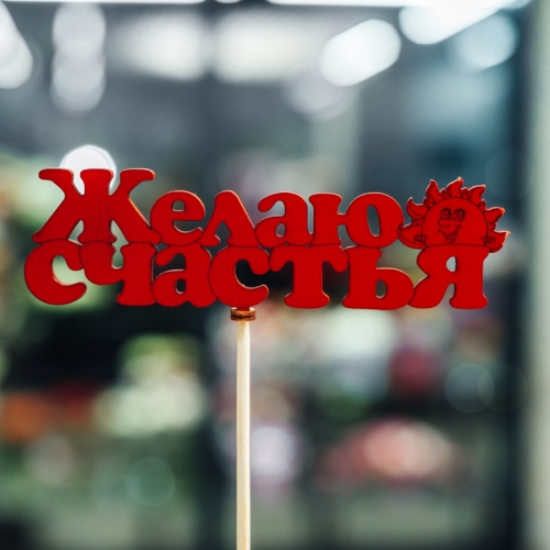 Топпер Желаю Счастья в Электрогорске