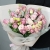 Букет "Крем сода" из роз, эустом и хамелациума в Электрогорске Букет "Крем сода" из роз, эустом и хамелациума в Электрогорске