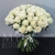 Букет 75 белых роз Эквадор Мондиаль (80 см) в Электрогорске Букет 75 белых роз Эквадор Мондиаль (80 см) в Электрогорске