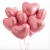 Сердце розовое фольгированный шар с гелием (45 см) в Электрогорске