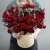 Композиция в шляпной коробке "Амур" из кустовых пионовидных роз в Электрогорске Композиция в шляпной коробке "Амур" из кустовых пионовидных роз в Электрогорске