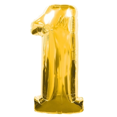 Шар гелиевый цифра 1 (40х102 см) в Электрогорске