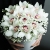 Композиция в шляпной коробке из белых орхидей и гипсофилы в Электрогорске Композиция в шляпной коробке из белых орхидей и гипсофилы в Электрогорске