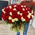 Букет 151 роза красный и белый микс (60 см) в Электрогорске Букет 151 роза красный и белый микс (60 см) в Электрогорске