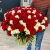 Букет 151 роза красный и белый микс (60 см) в Электрогорске Букет 151 роза красный и белый микс (60 см) в Электрогорске