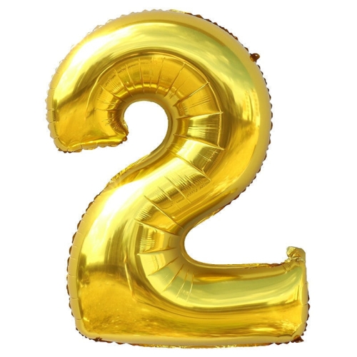 Шар гелиевый цифра 2 (40х102 см) в Электрогорске