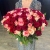 Букет 151 роза красный микс (50 см) в Электрогорске